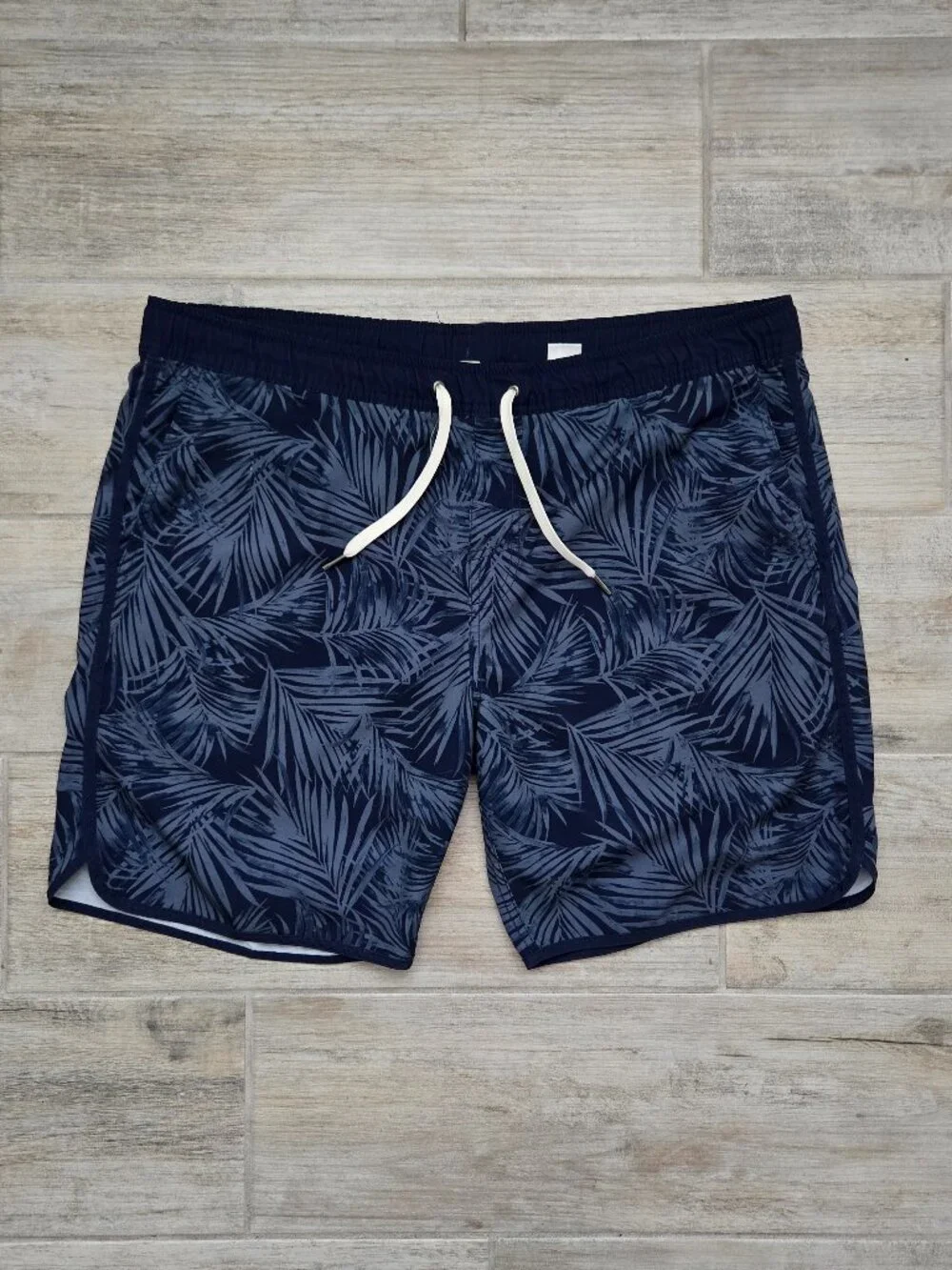 Fair Harbor The Anchor Palm Swim Trunks Men's Boxer Brief Lined Drawstring XL